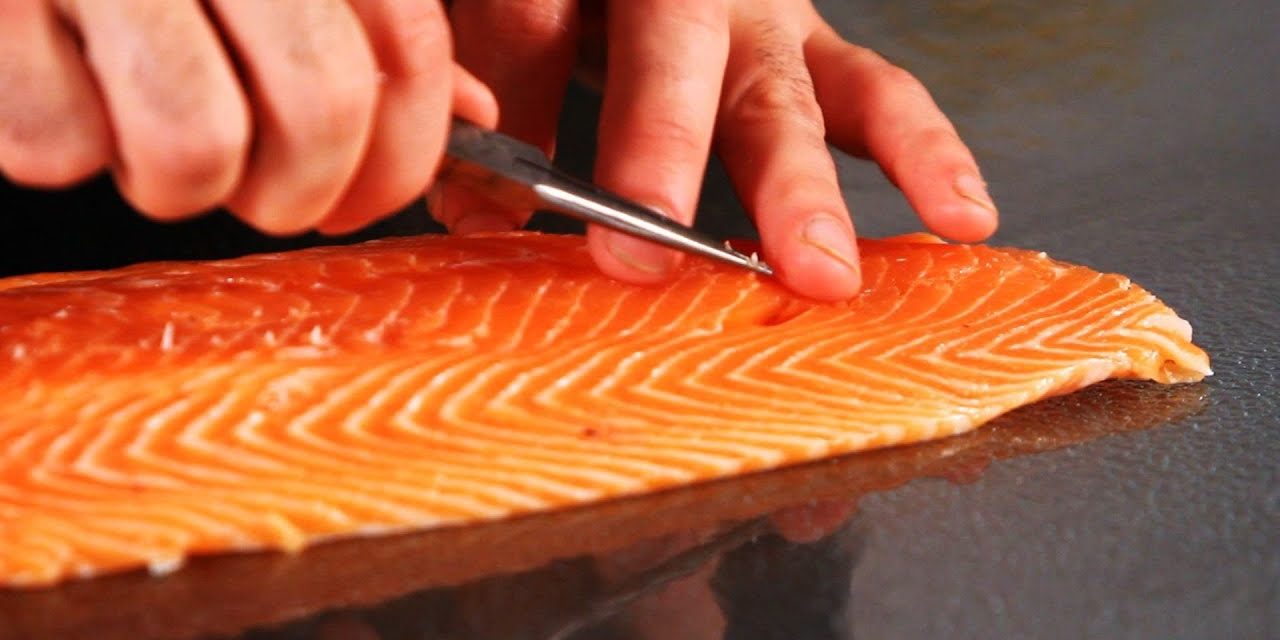 Trik Mudah Menghilangkan Duri Ikan Salmon Tanpa Ribet