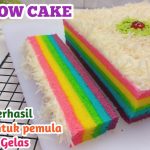 Rainbow Cake Takaran Gelas: Cara Buat Kue Pelangi Di Rumah