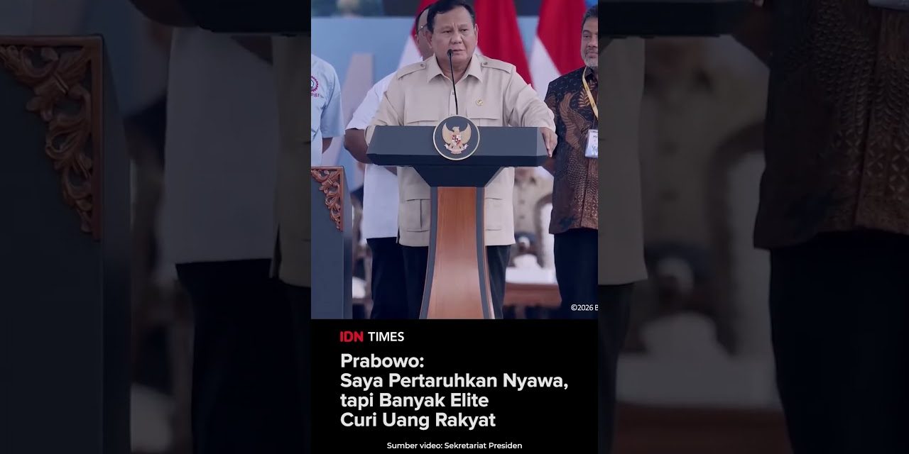 Prabowo Soroti Elite: Banyak Yang Diduga Curi Uang Rakyat