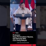 Prabowo Soroti Elite: Banyak Yang Diduga Curi Uang Rakyat