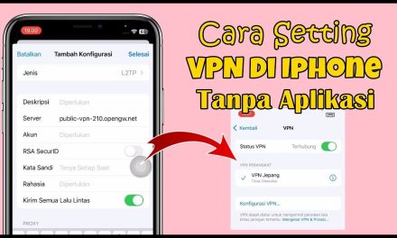 VPN Di iPhone? Gak Perlu Download Aplikasi Lagi!