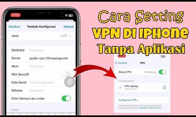 VPN Di iPhone? Gak Perlu Download Aplikasi Lagi!